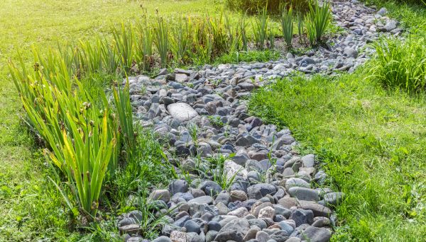 River Rock Garden Installation in Merrillville
