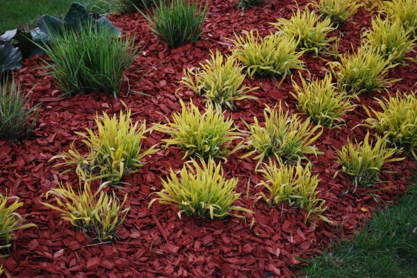 Red Mulch Installation in Merrillville