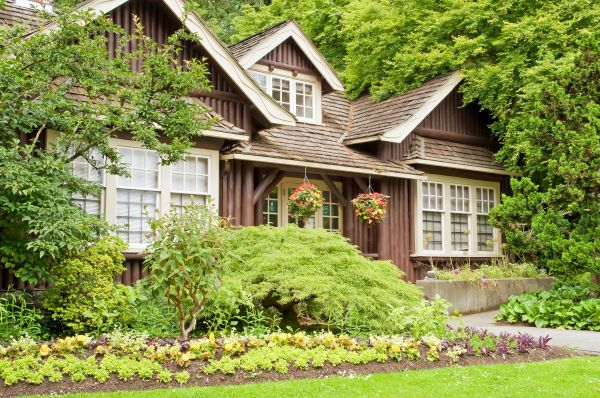 Log Home Landscaping in Merrillville